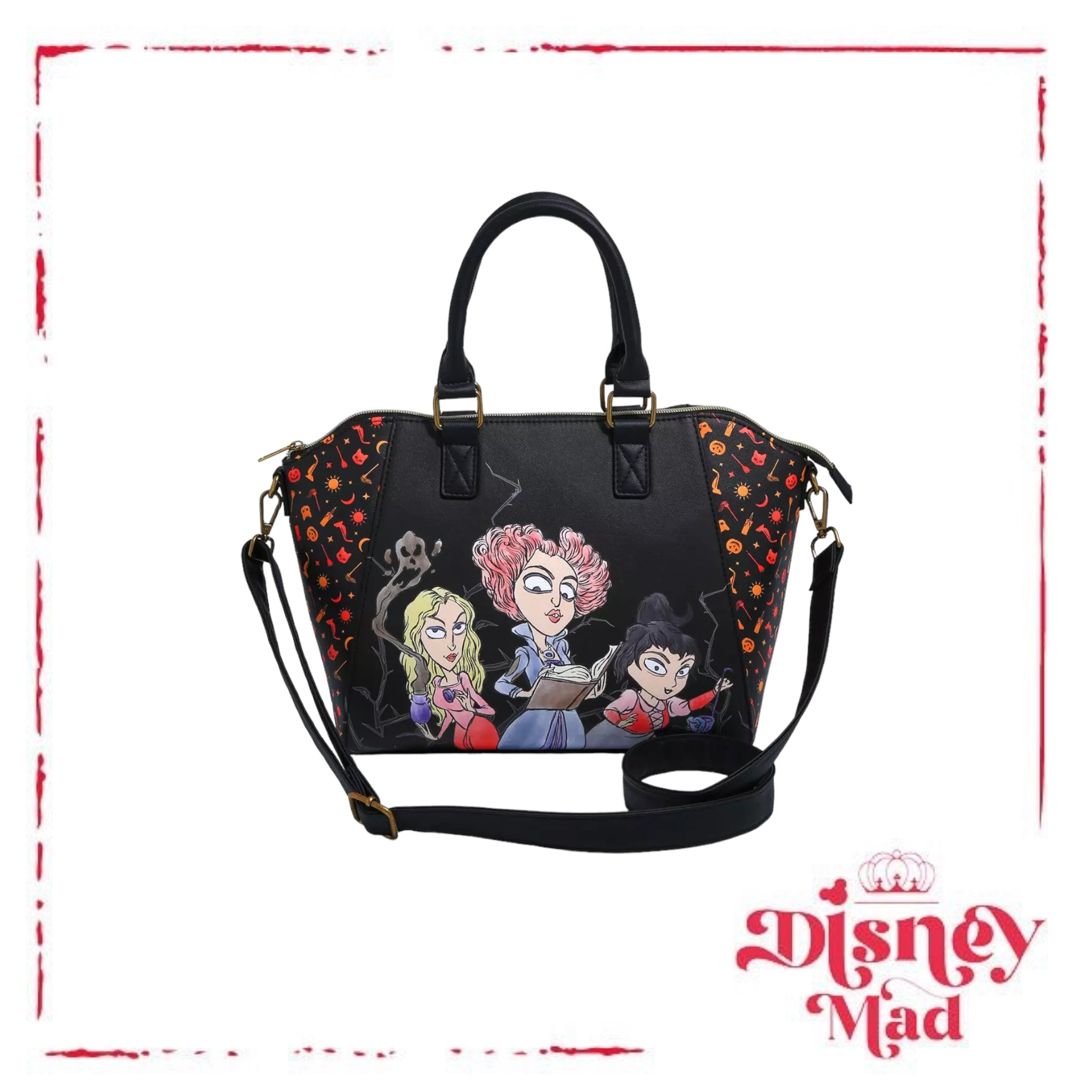 Loungefly~Disney’s deals Hocus Pocus “I Put A Spell On You” Satchel Bag