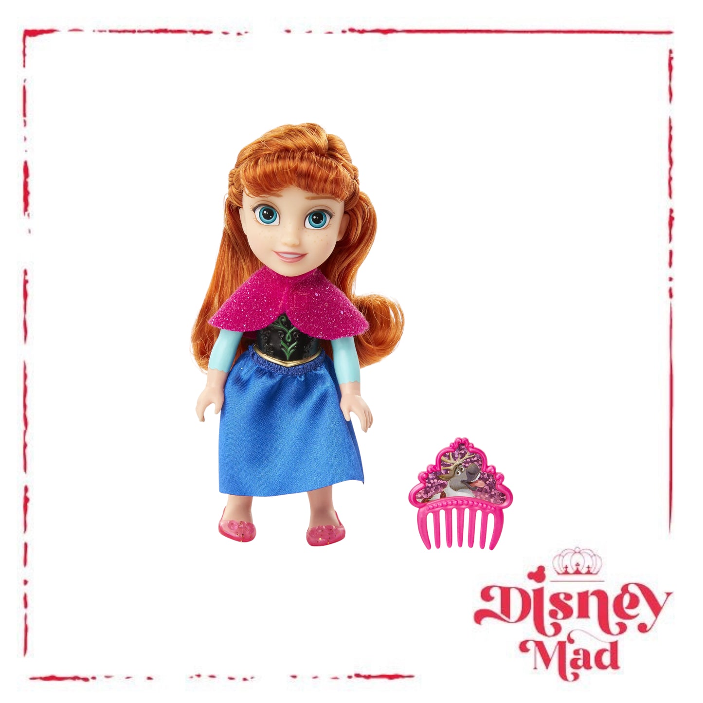 Disney Frozen 6 inch Petite Classic Anna Fashion Doll with Beautiful Outfit and Comb