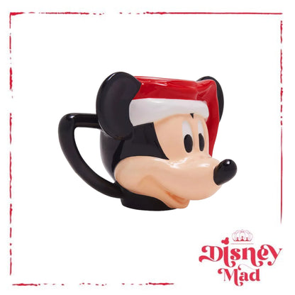 Disney Mickey Mouse Santa Head Mug