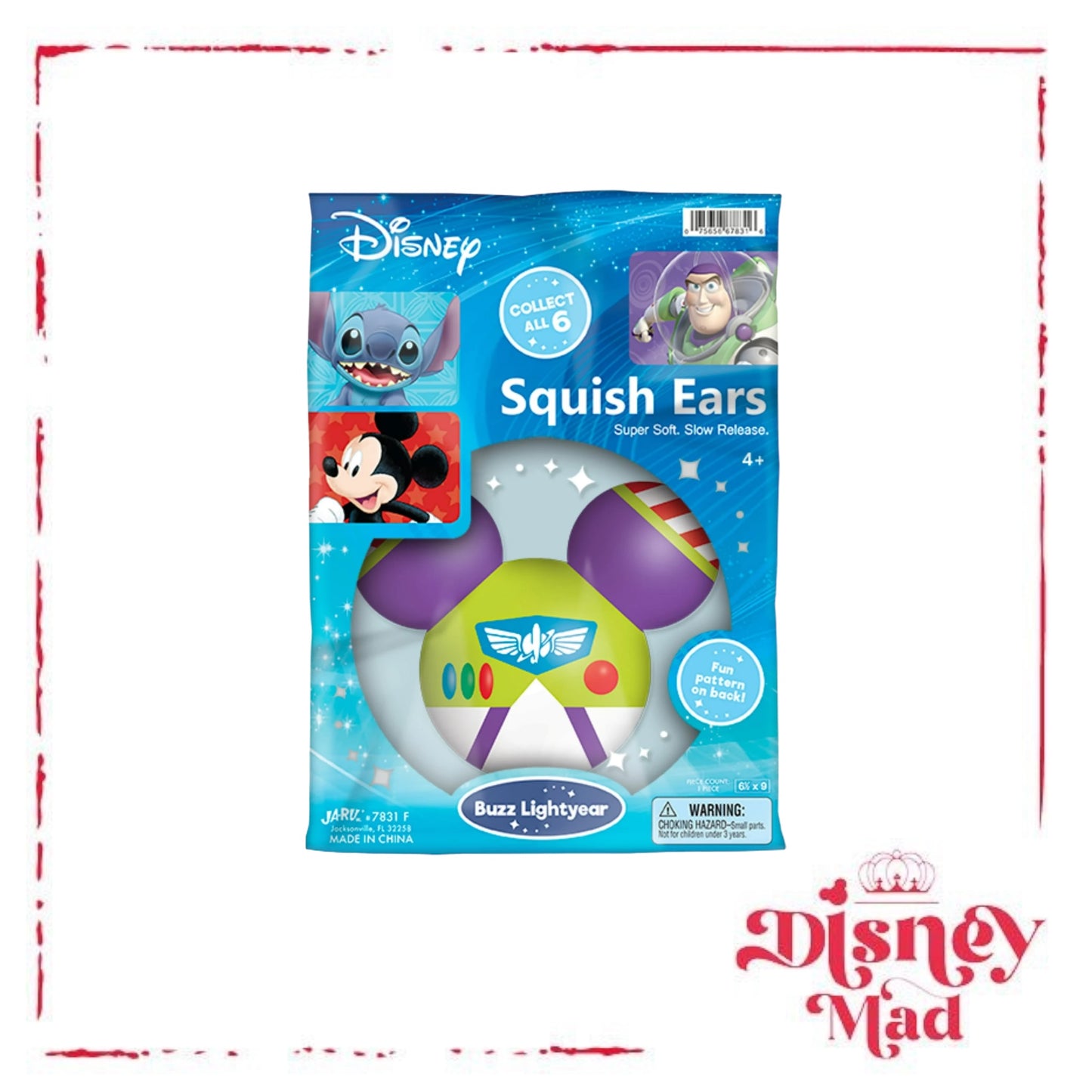 Disney Squish Ears, Slow Rise Foam - Buzz Lightyear