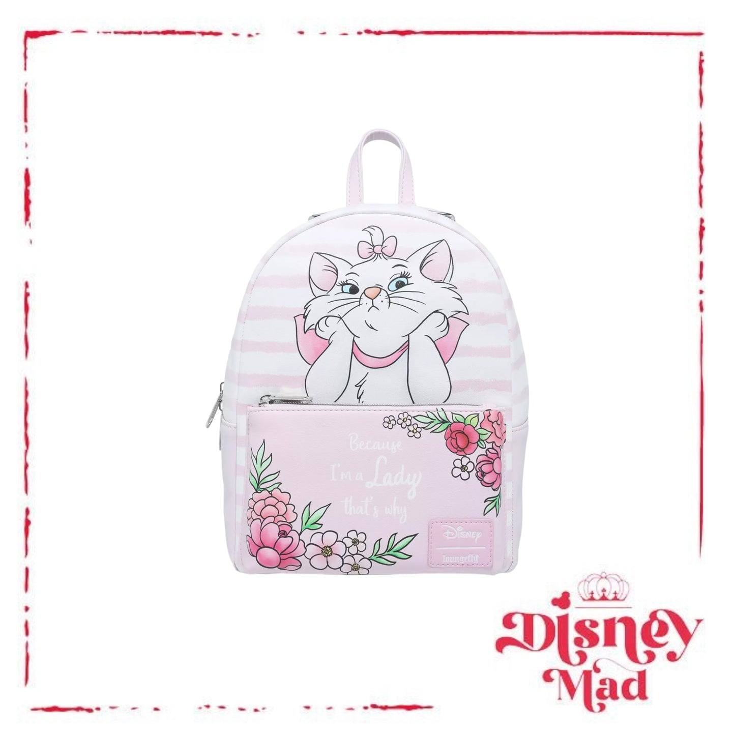 Loungefly Disney The Aristocats Marie Stripe Mini Backpack