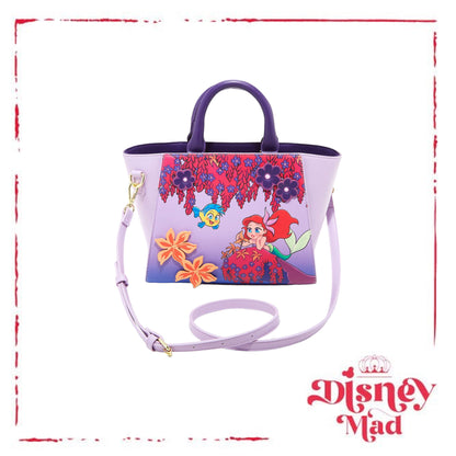 The Little Mermaid Floral Handbag - BoxLunch Exclusive