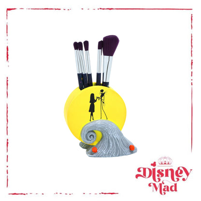 Disney's The Nightmare Before Christmas Jack & Sally Spiral Hill Makeup Brush Set & Holder - BoxLunch Exclusive