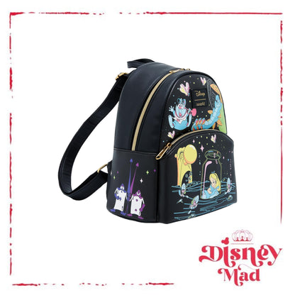 Loungefly Disney Alice In Wonderland Glow-In-The-Dark Characters Mini Backpack