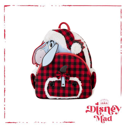 Winnie The Pooh Exclusive Eeyore Winter Plaid Pajama Sherpa Mini Backpack