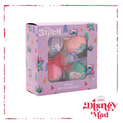 Disney Stitch Set of 4 Baubles