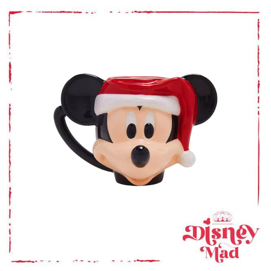 Disney Mickey Mouse Santa Head Mug