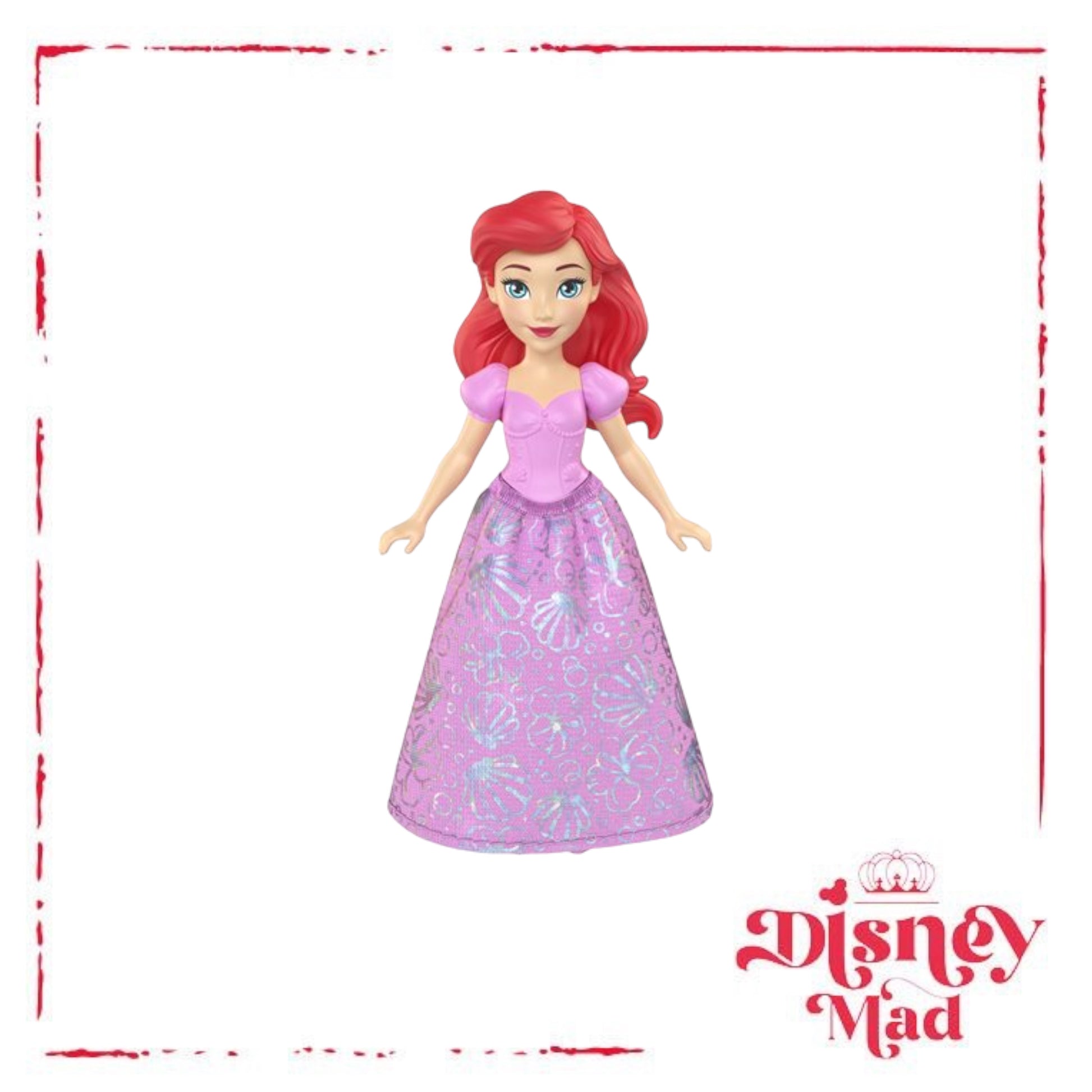 Disney Little Mermaid 6 inch Petite Ariel Fashion Doll with Seashell Brush  Inspired by the Movie 