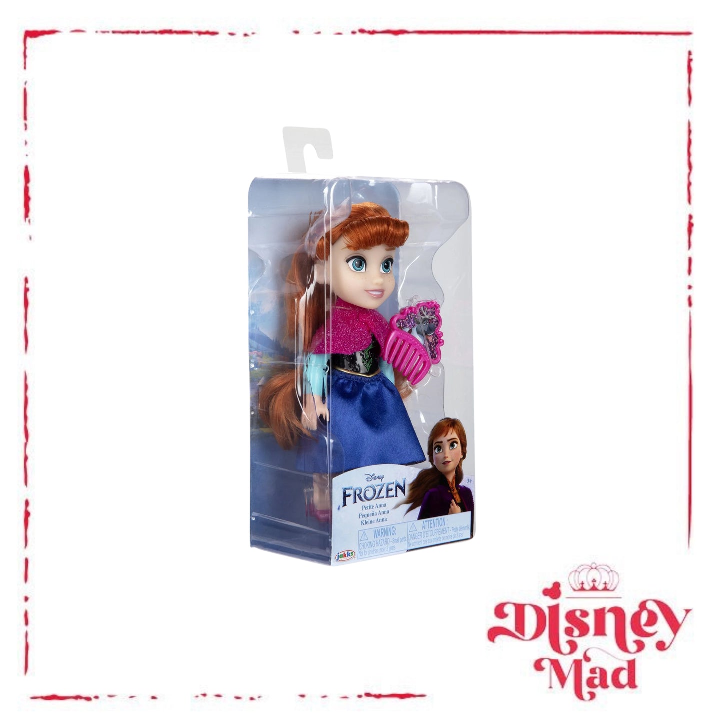 Disney Frozen 6 inch Petite Classic Anna Fashion Doll with Beautiful Outfit and Comb