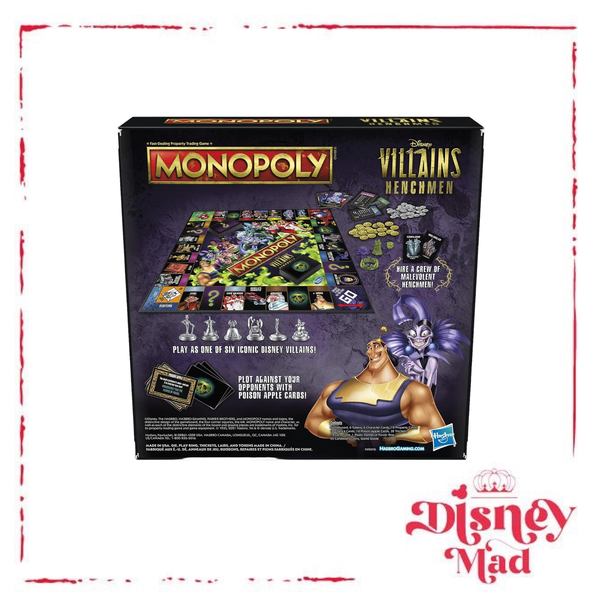 Mind Games Hasbro Monopoly Disney Villains Henchmen Edition Board Game