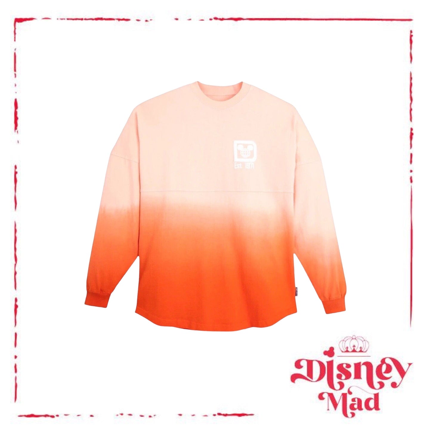 Disney Parks Walt Disney World Orange Ombre Spirit Jersey