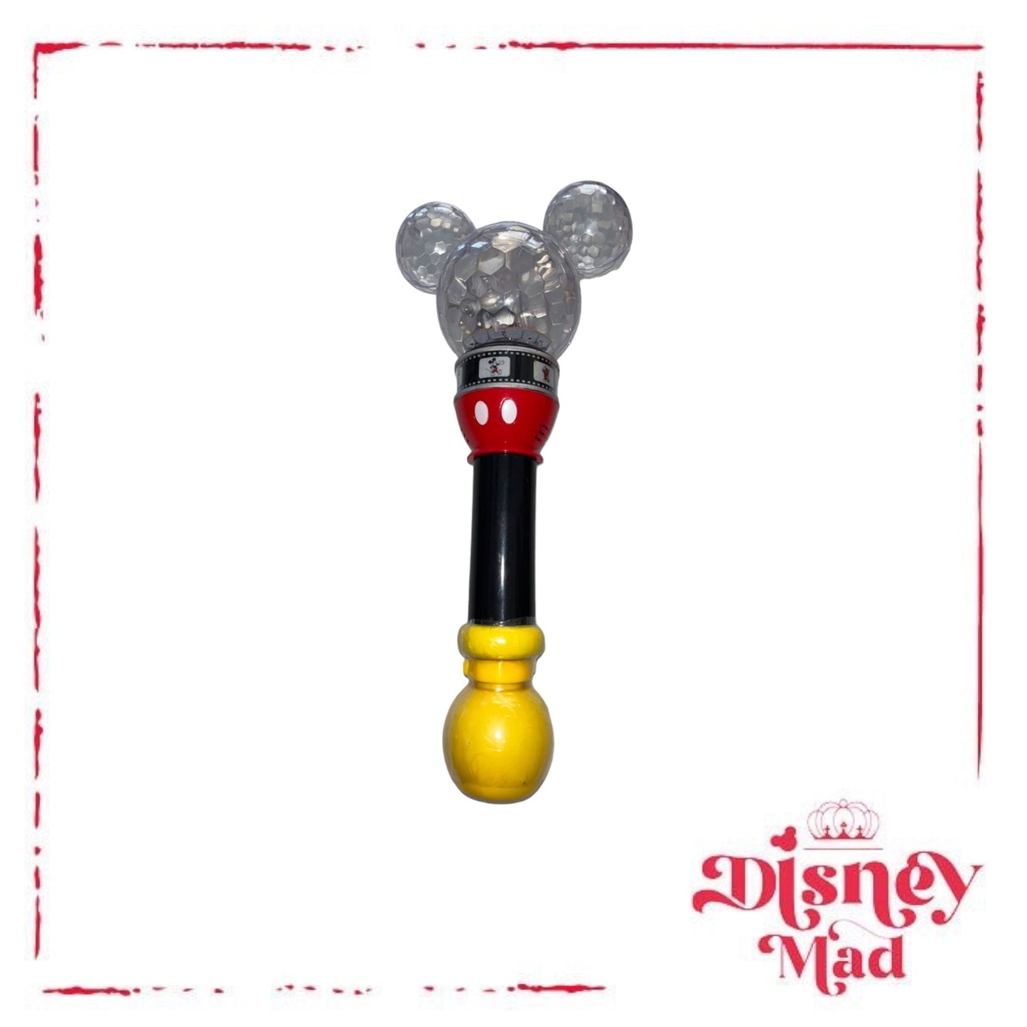 Disney Parks Exclusive Mickey Mouse Film Strip Light Up Bubble Wand