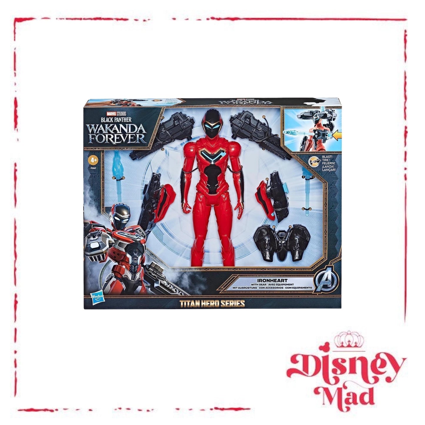 BLACK PANTHER WAKANDA FOREVER FIGURE & ACCESSORIES TITAN HERO SERIES IRONHEART