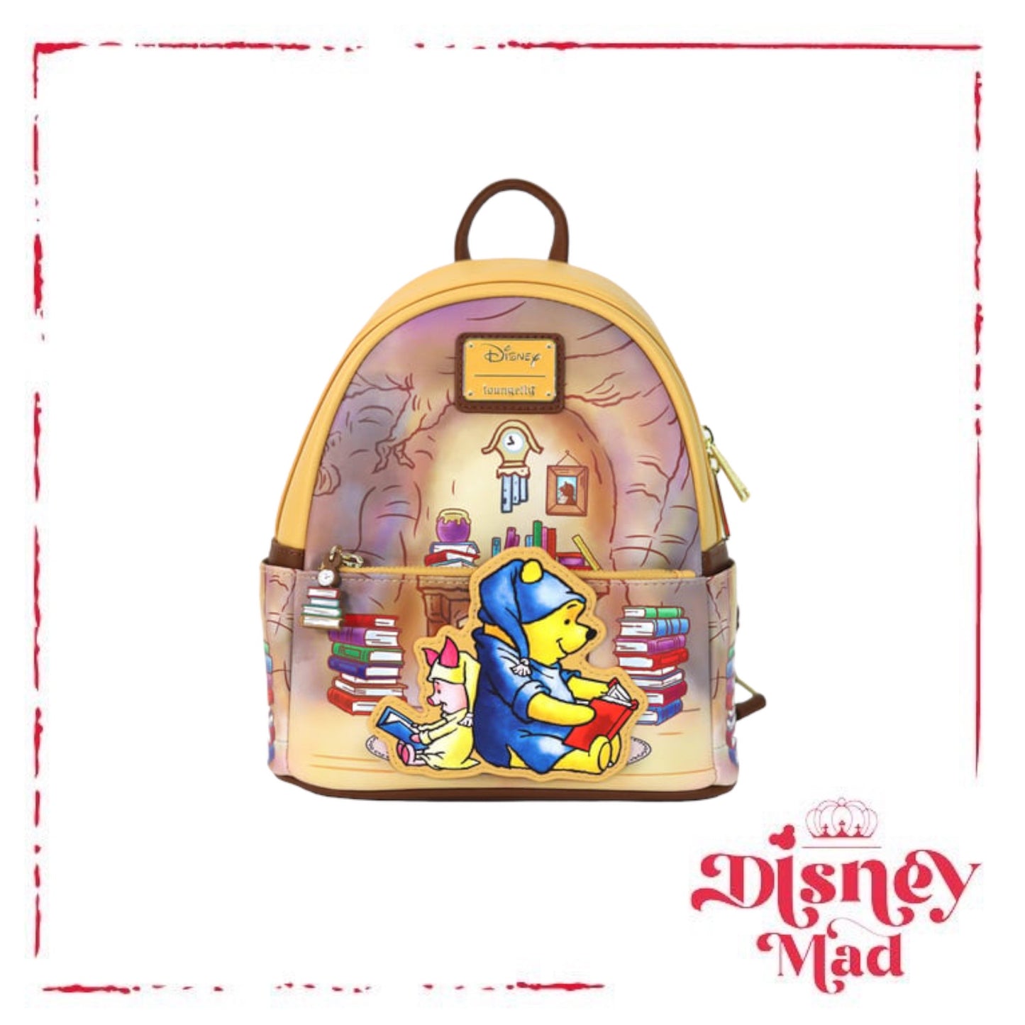 Disney Loungefly Winnie The Pooh Reading Mini Backpack