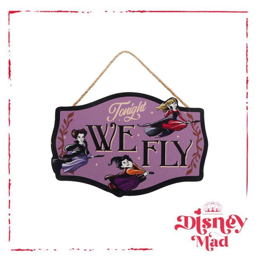 Disney Hocus Pocus Sanderson Sister Fly Wall Sign