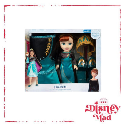 Disney Princess Queen Anna Doll With Dress