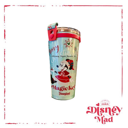 Disney Parks Magic Key Exclusive Holiday Stainless Steel Tumbler