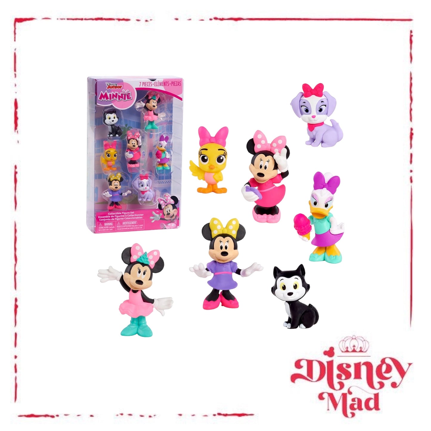 Disney Junior Minnie Mouse 7-piece Collectible Figure Set – Disney Mad Shop