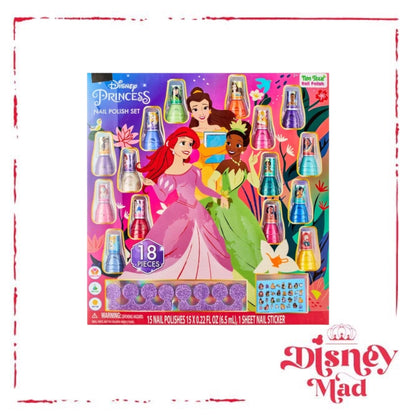 Disney Princess 18-Piece Nail Polish Gift Set