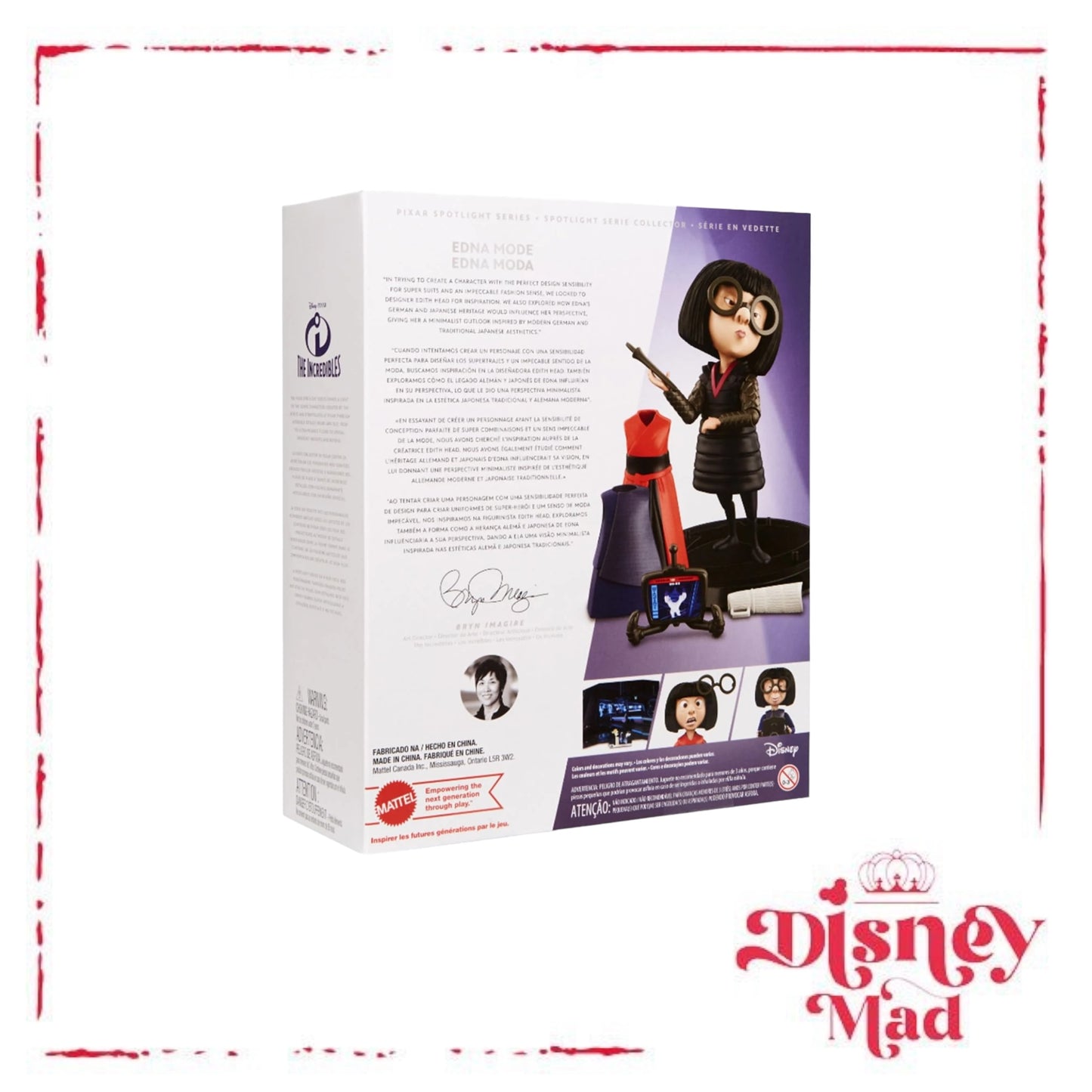 Pixar Spotlight Series Edna Mode Collector Figure The Incredibles