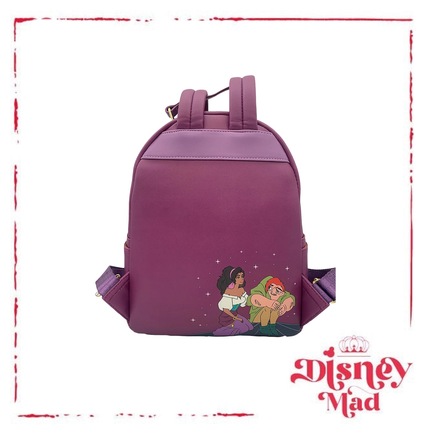 Loungefly Disney The Hunchback of Notre Dame, Esmeralda and Djali Scene Mini Backpack