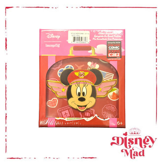 Minnie Mouse Glitter Loungefly Enamel Pin! C2E2 2024 Exclusive
