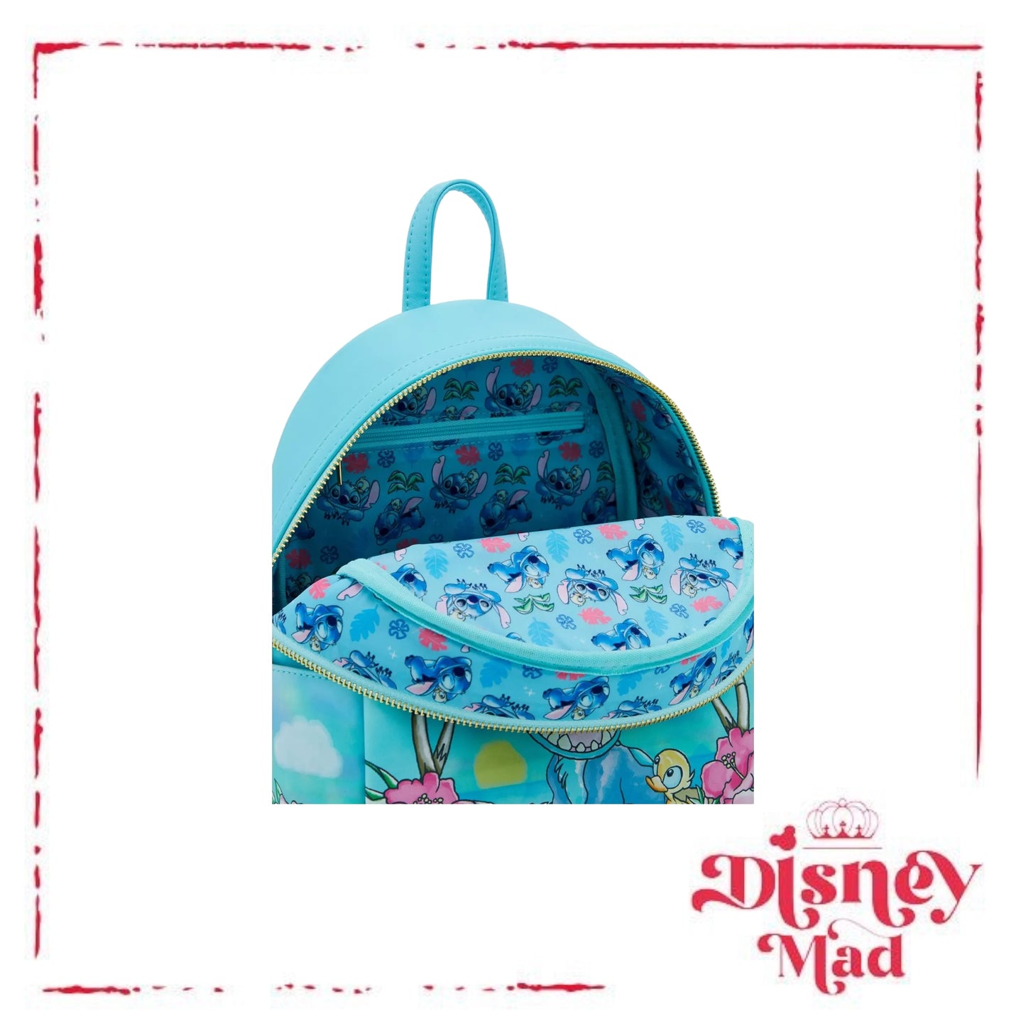 Loungefly Disney Lilo & Stitch Ducklings Beach Mini Backpack