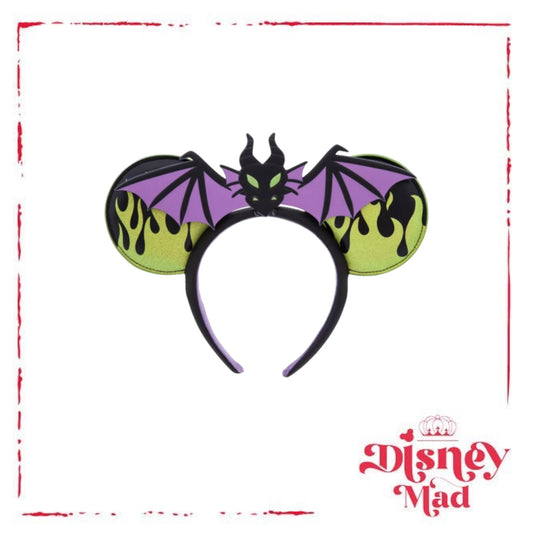 Disney Parks Halloween Maleficent Dragon Ear Headband Sleeping Beauty