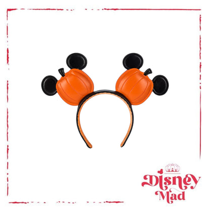 Mickey Mouse Halloween Jack-o'-Lantern Ear Headband - Disney Parks