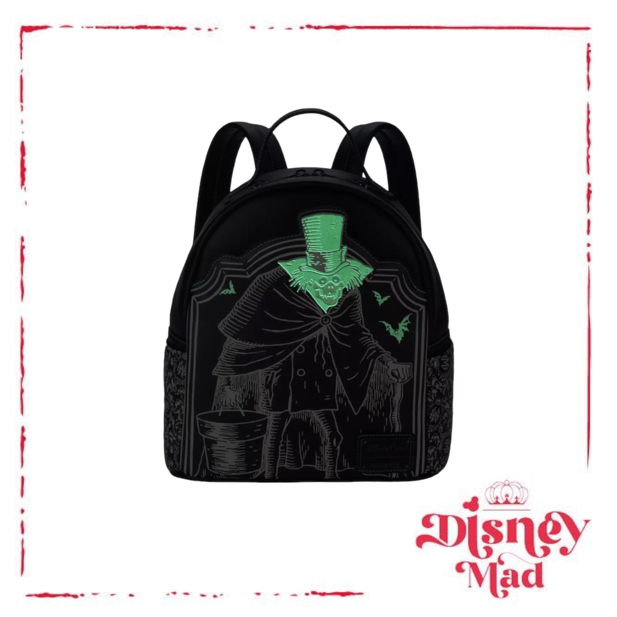 Haunted Mansion Glow In The Dark Loungefly Mini Backpack Disney park exclusive popular