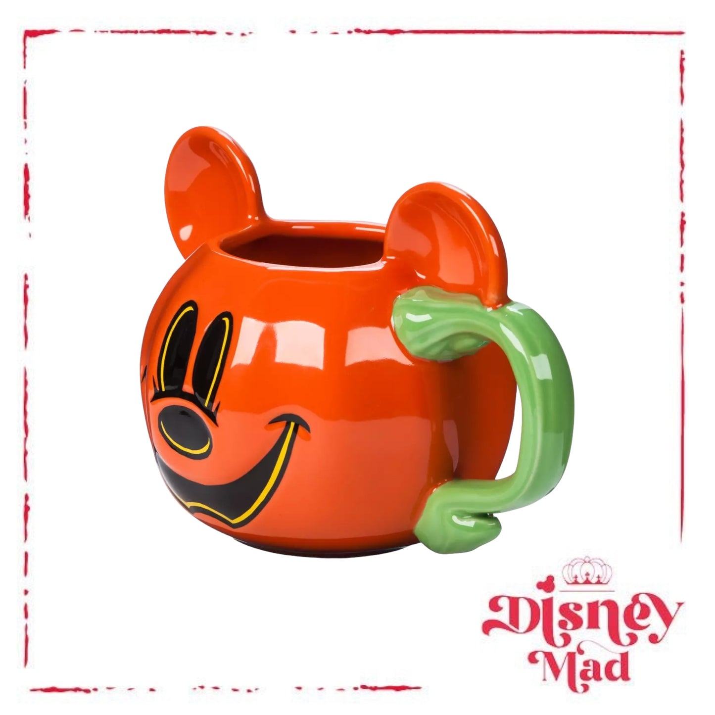 Mickey Mouse Halloween Jack-o'-Lantern Mug Disney Parks