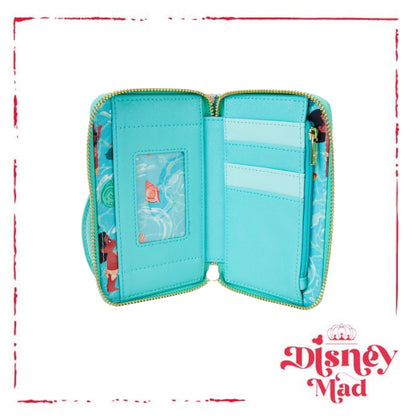 Loungefly Disney Moana Ocean Waves Zip Around Wallet