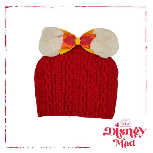 Disney Fall Minnie Mouse Pom Beanie