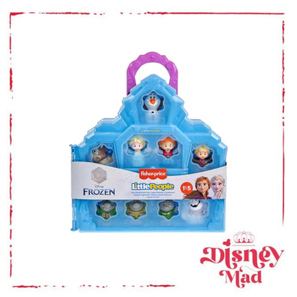 Fisher-Price Little People Toddler Toy Disney Frozen Carry Along Castle Case Playset with Figures