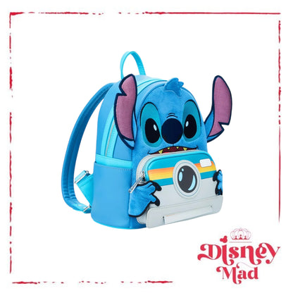 Loungefly Disney Lilo & Stitch Figural Stitch with Camera Mini Backpack