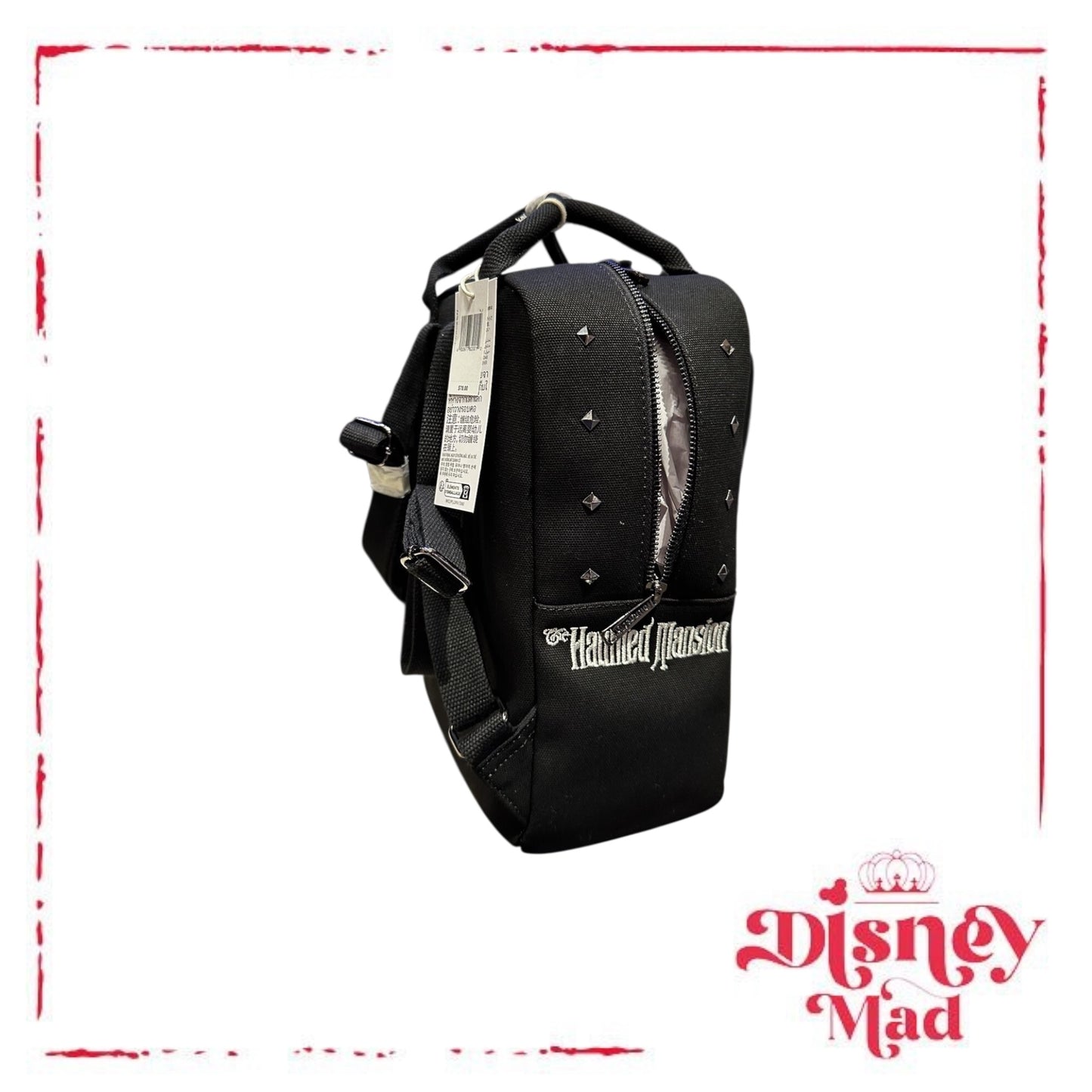 Disney Parks Loungefly Haunted Mansion Canvas Backpack