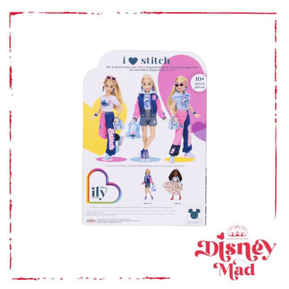 Disney ILY 4ever 12.5" Stitch Doll Varsity Jacket Blonde Hair/Brown Eyes