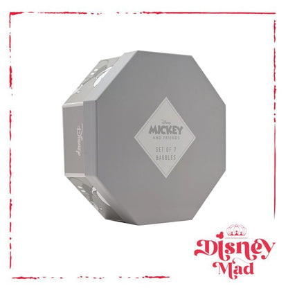 Disney Set of 7 Baubles With Gift Box - Mickey And Friends