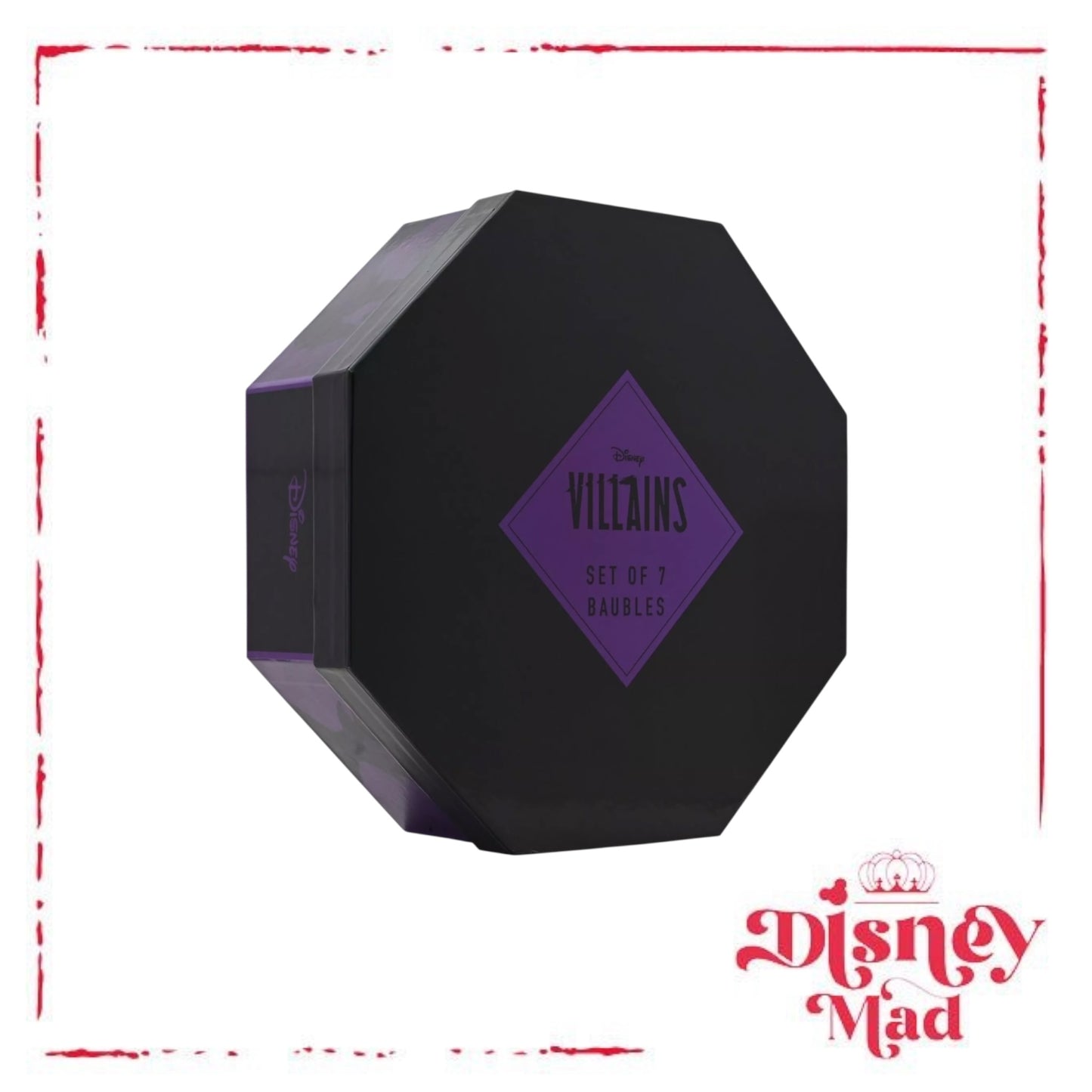 Disney Set Of 7 Baubles With Gift Box - Villains