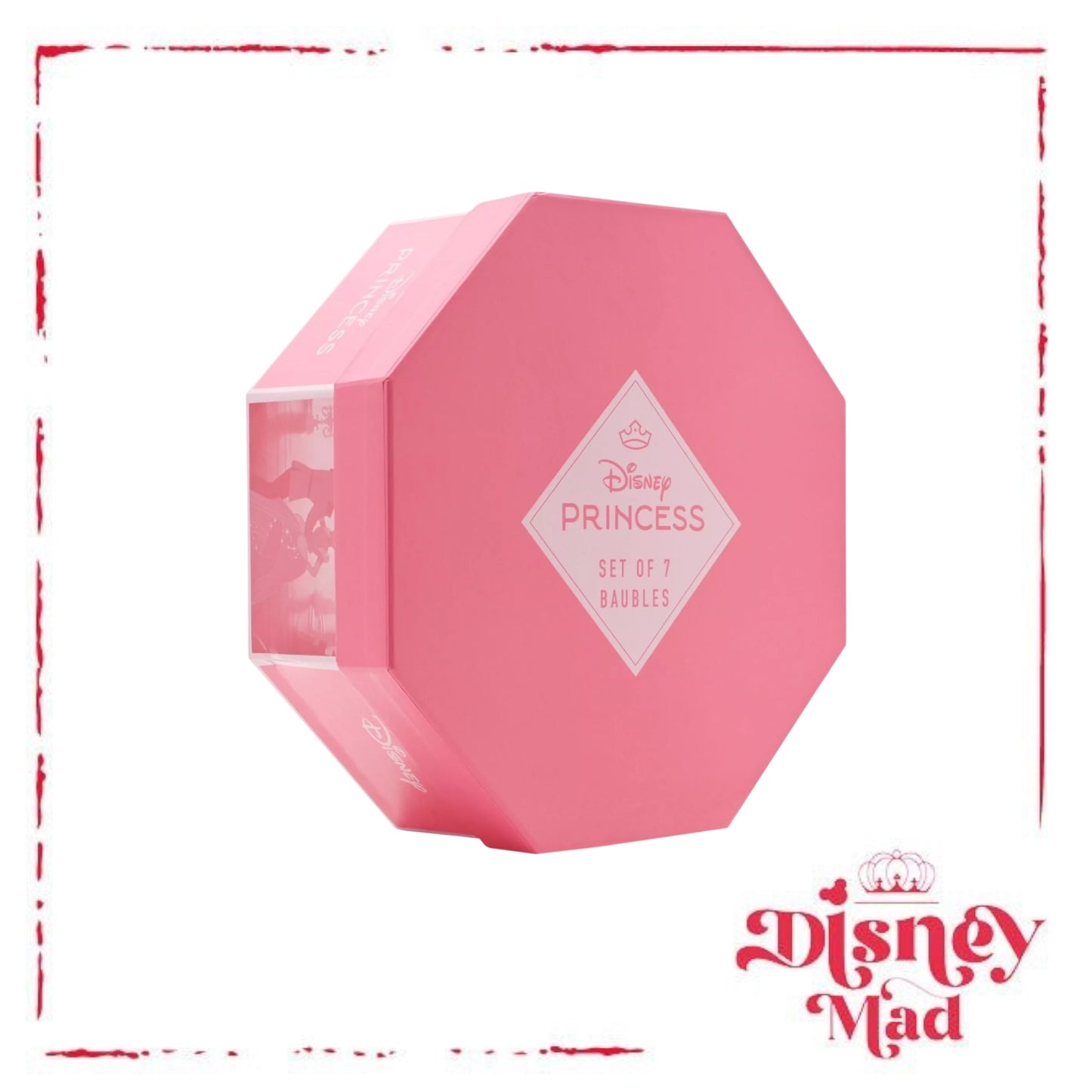 Disney Set Of 7 Baubles With Gift Box - Princess