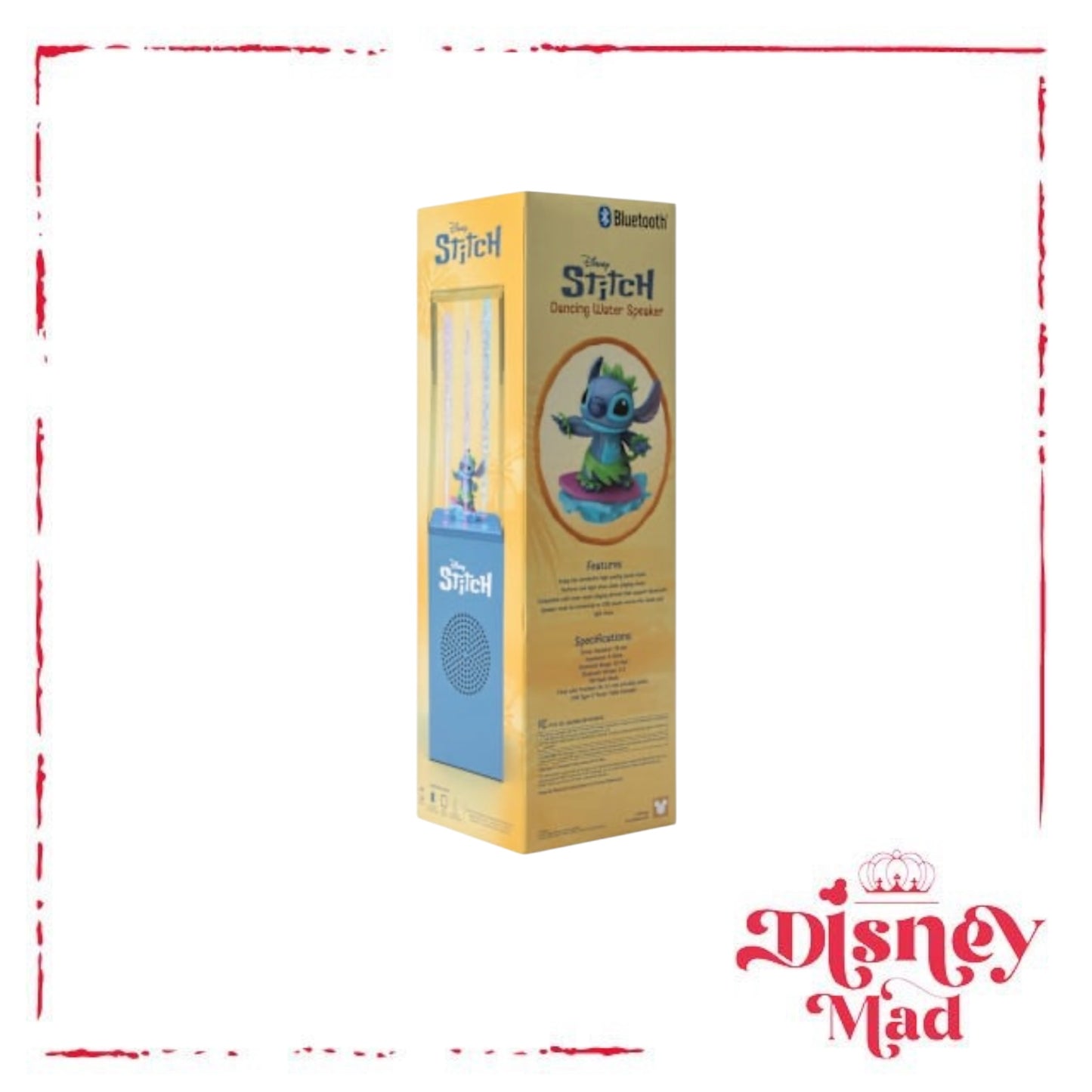 Disney Stitch Bluetooth® Wireless Dancing Water Speaker