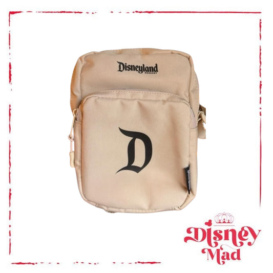 Disneyland D Tan Crossbody Bag - Disney Parks