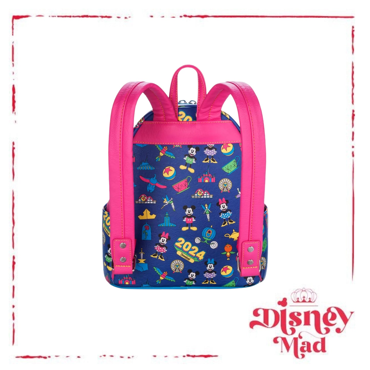 Mickey Mouse and Friends Loungefly Mini Backpack – Disneyland 2024 Disney Parks