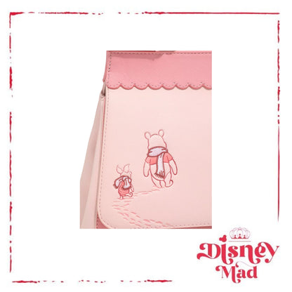 Loungefly Disney Winnie the Pooh Piglet and Pooh Pink Crossbody Bag