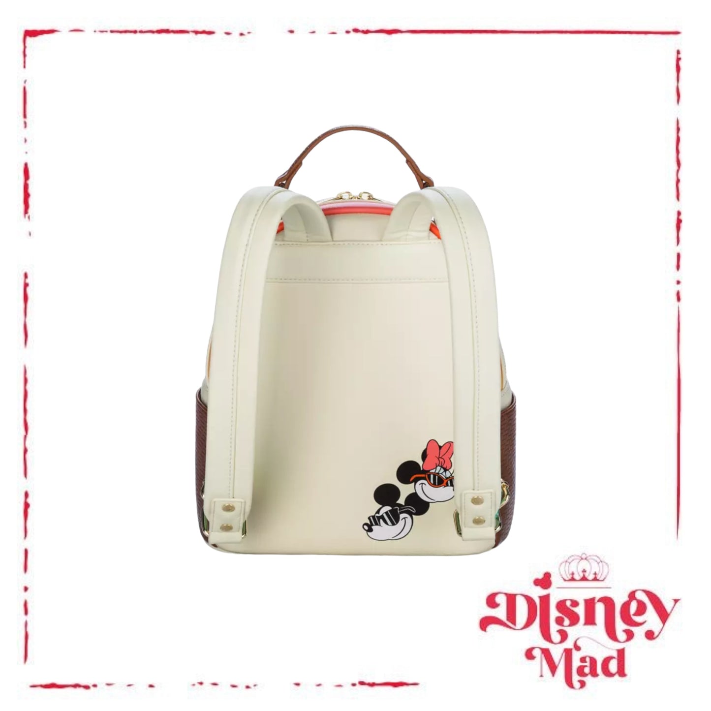 Mickey and Minnie Mouse Beach Loungefly Mini Backpack - Disney Parks