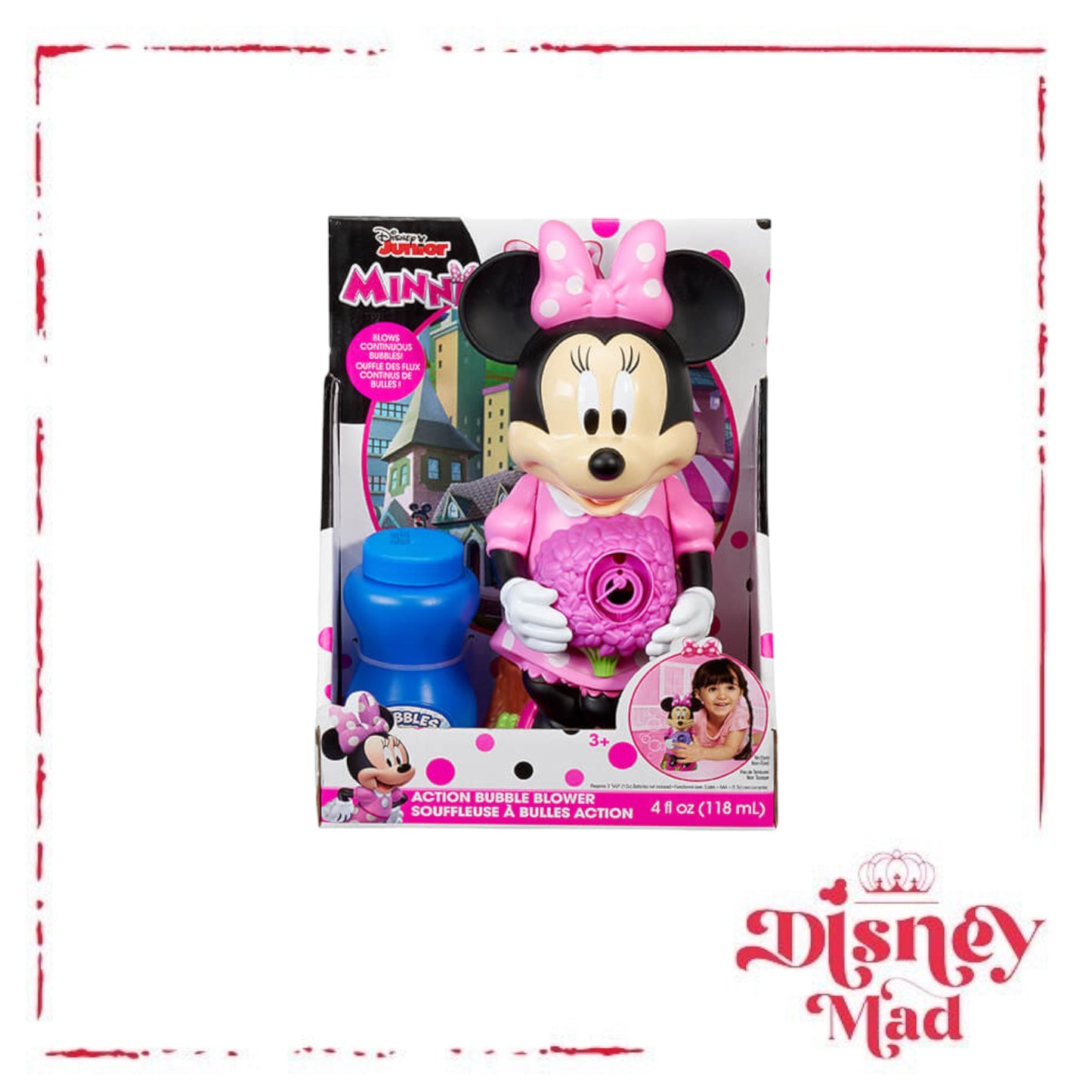 Disney Action Bubble Blower - Minnie