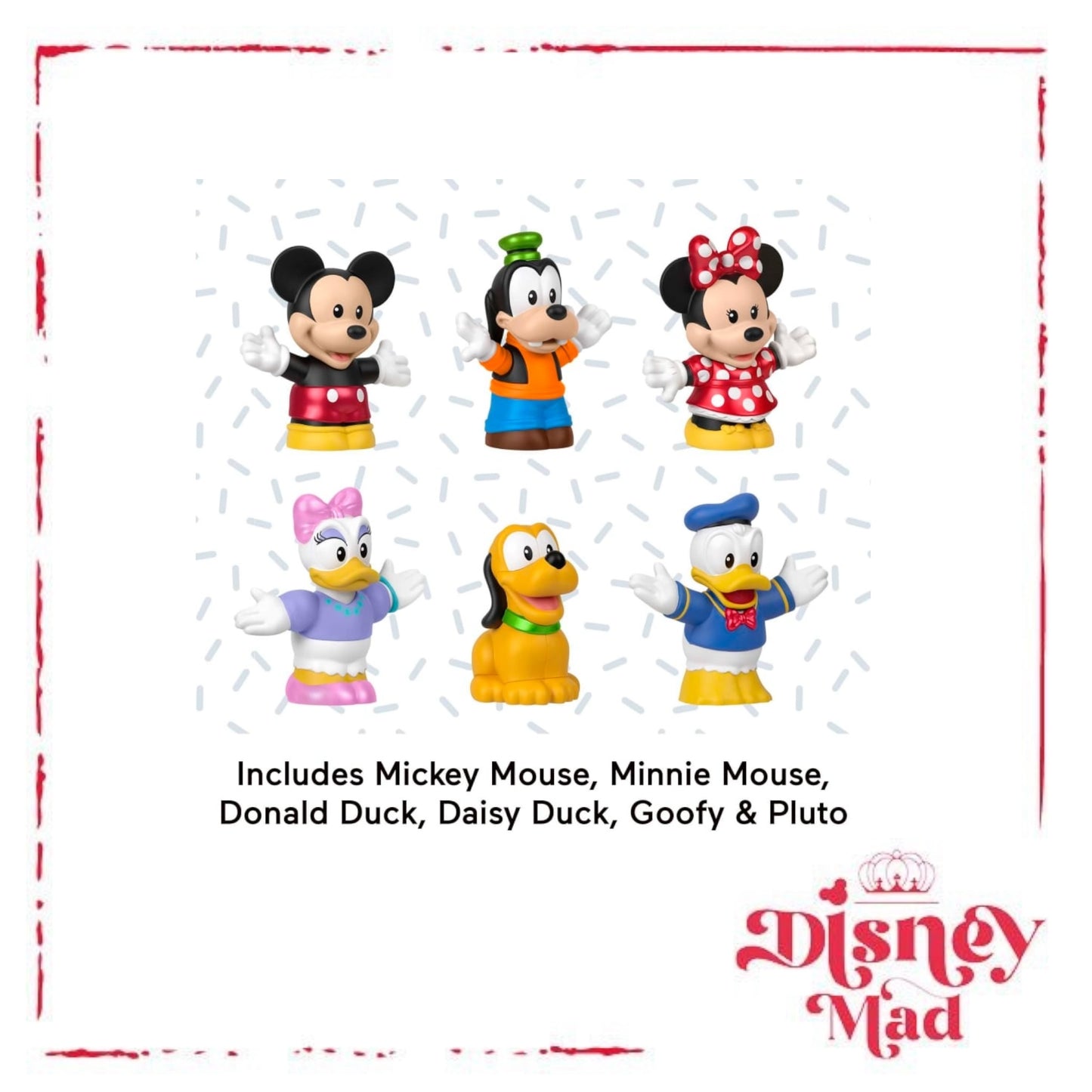 Disney 100 Mickey & Friends Figure Pack By Fisher-Price Little People