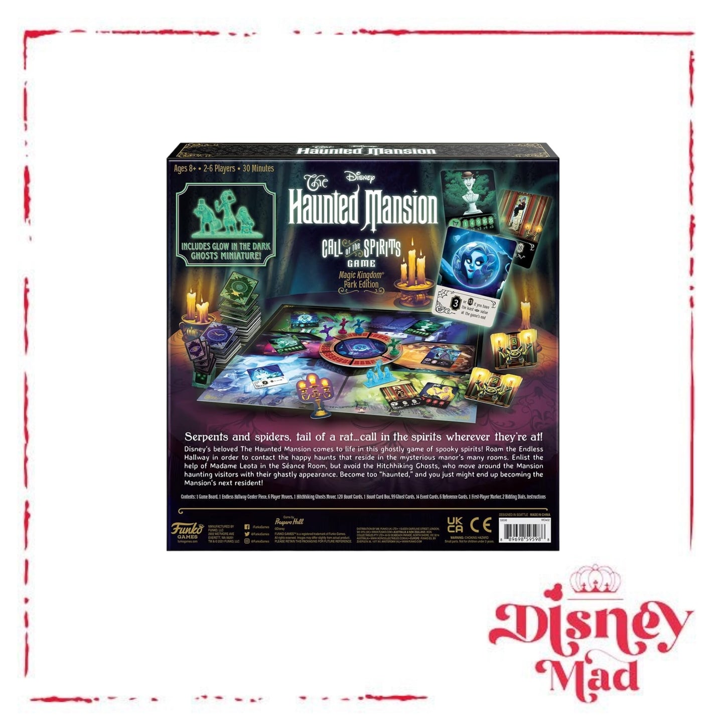 Disney Haunted Mansion Call Of The Spirits Board Game - Magic Kingdom Edition