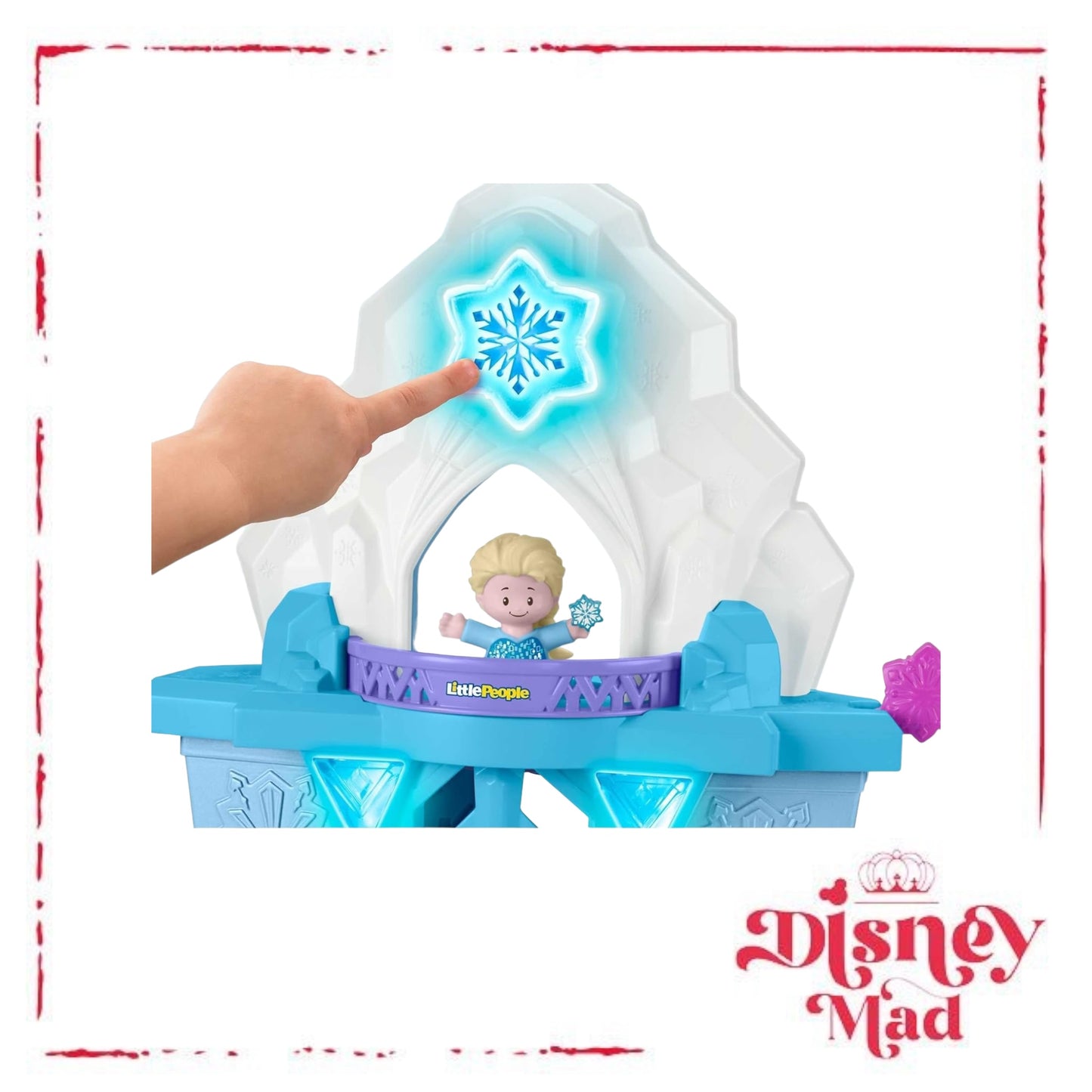 Fisher-Price Little People – Disney Frozen Elsa’s Enchanted Lights Palace musical playset with Anna and Elsa figures