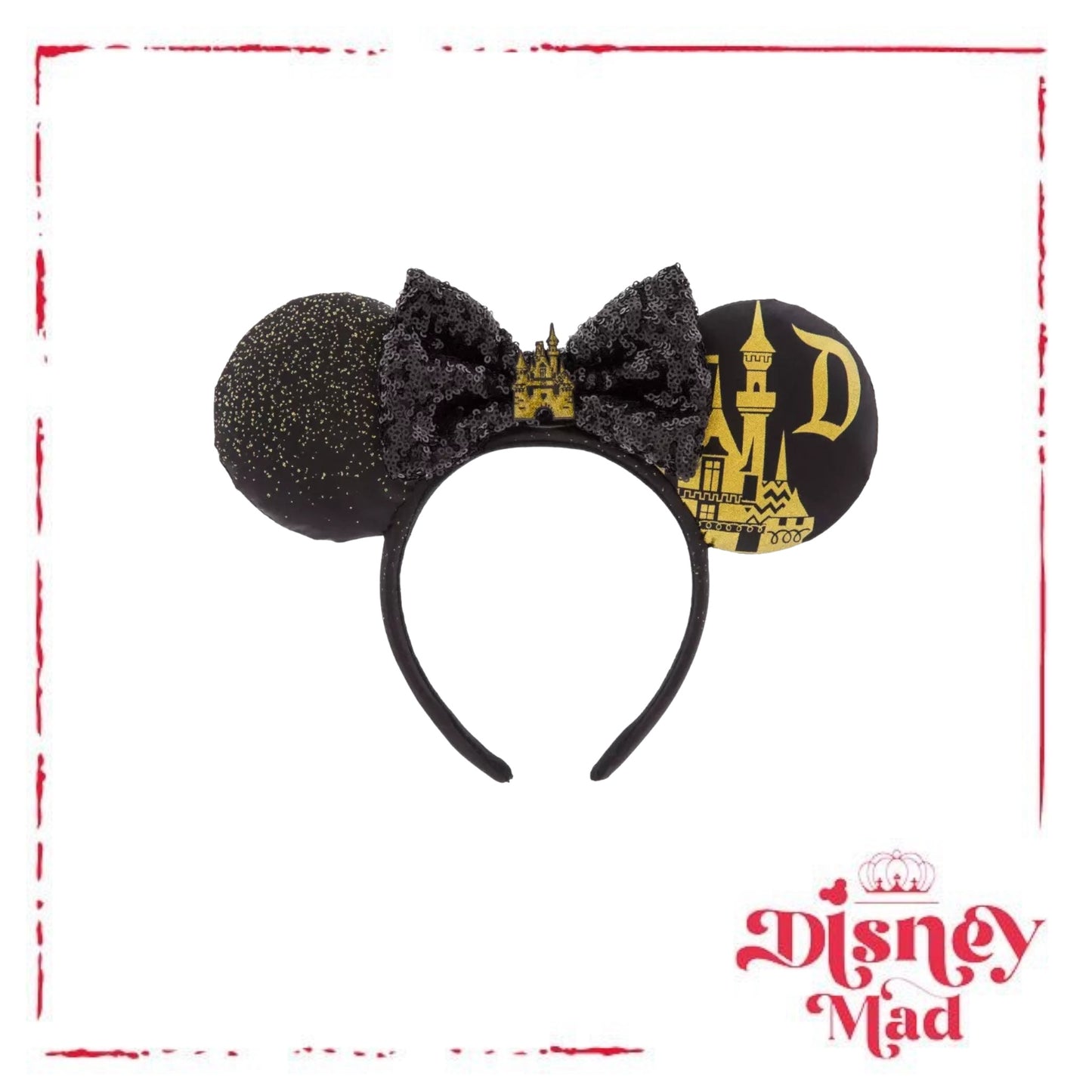 Minnie Mouse Sleeping Beauty Castle Ears Headband Disneyland - Disney Parks